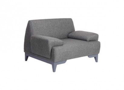 Gray Designer Armchair Modern Living Room 1-Seater Relax Upholstered Armchair